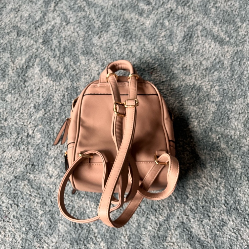 Tan Small Stylish Backpack - Picture 4 of 5